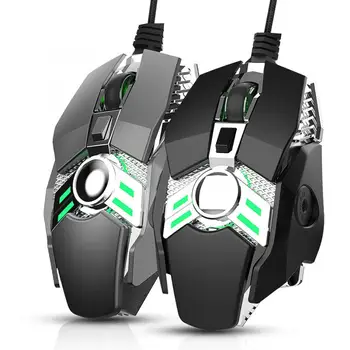 

HXSJ Mechanical Gaming Mouse Up to 6400 DPI Computer Mouse with LED Light for Windows 2000 / XP / Win7 / Win8 / Win10 / Vista