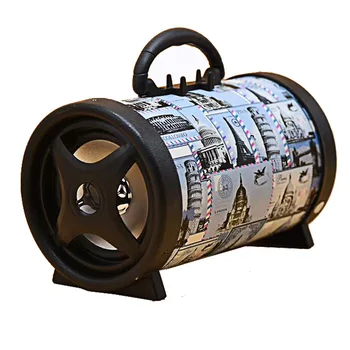 

Bluetooth Speaker Graffiti Portable Stereo Bass Colorful Lighting USB Speakers Computer Home Outdoor 1200mAh Mini Subwoofer