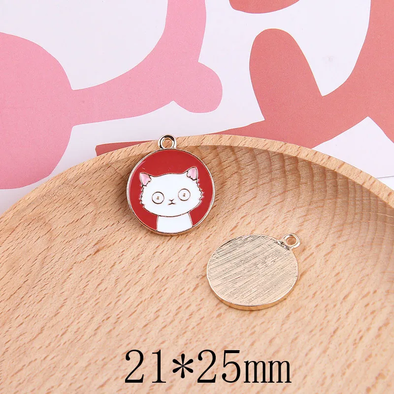 8 New style 40pcs/lot animals core geometry rounds shape alloy drop oil floating locket charms diy jewelry accessory - Окраска металла: 8