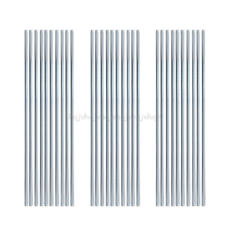 

30Pcs 1.6mm 50cm/19.7" Low Temperature Welding Wire Flux-Cored Aluminum Rod WE53 Copper Replacement Kits No Solder Powder