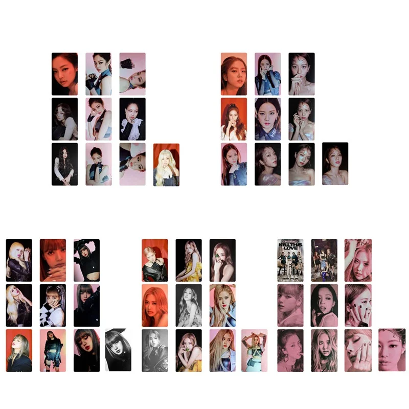 10 шт./компл. Kpop Blackpink Kill This Love Photo Stikcy Card Дженни Лиза стикер для фотостудии альбом карты с кристаллами стикер