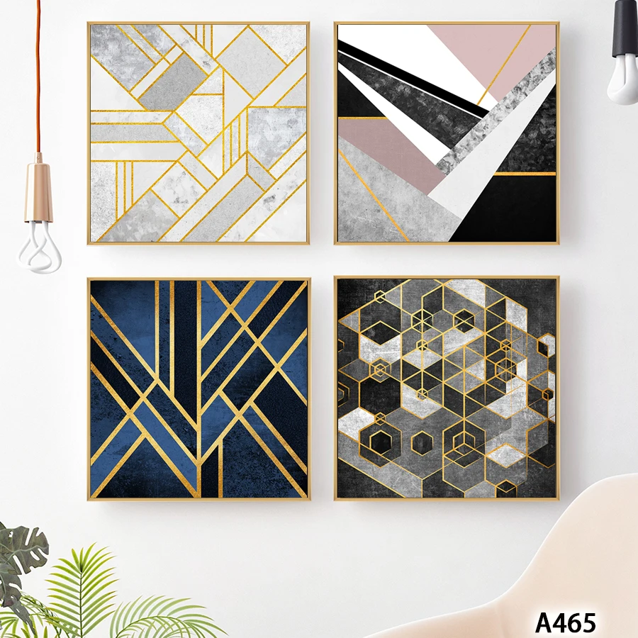 

Abstract Oil Painting Print on Canvas 4pcs Modern Abstract Canvas Art Print Canvas Painting Wall Art Picture for Home Decor