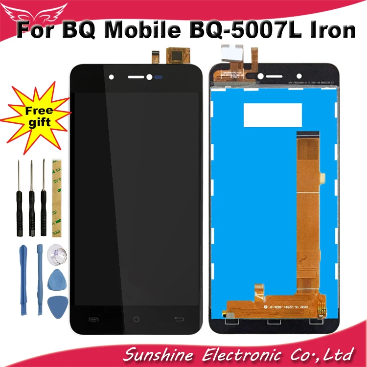 

Sunshine For BQ Mobile BQ-5007L Iron LCD BQ 5007L LCD Display Screen with Touch Sensor Complete Assembly For BQ5007L Display