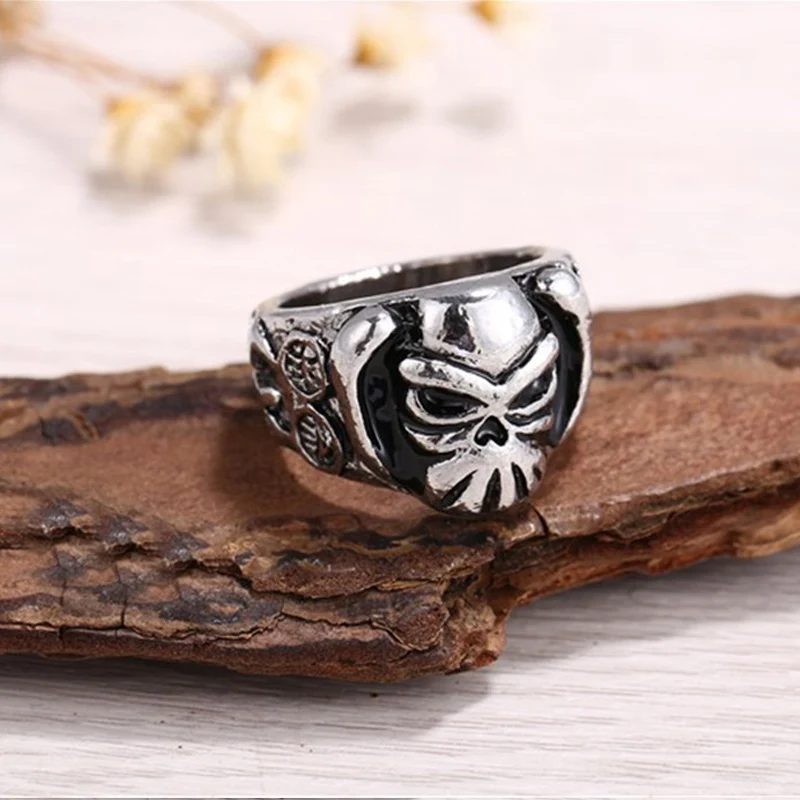 Аниме цельное кольцо Пираты Череп Логотип Трафальгар кольца Размер 8 Высокое