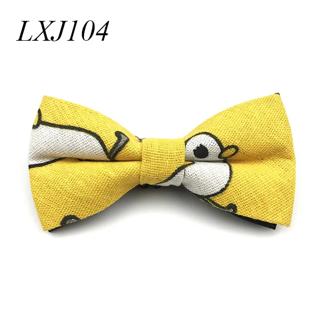 Bowtie 09 Новое поступление хлопок из разной Ткани Цветной Мультфильм Лук мужской галстук галстуки - Цвет: Bowtie 09