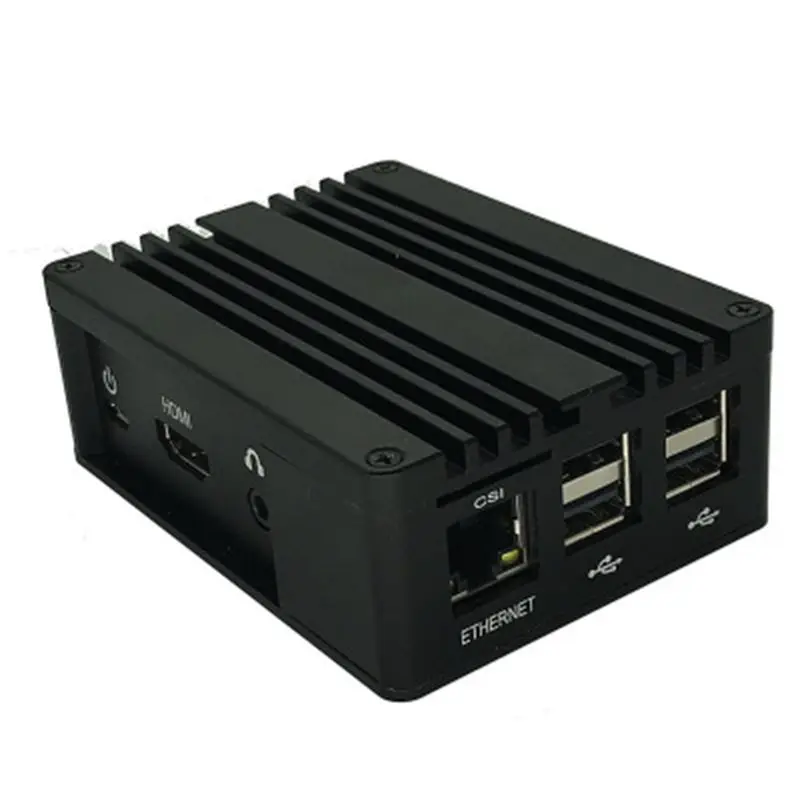 1 комплект алюминиевый чехол металлический корпус черный корпус для Raspberry Pi 3 Model B+/B Kit C90F