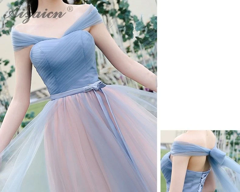 Модная юбка из пряжи для сестер, длинное платье чонсам, современное синее платье подружки невесты Qi Pao, женское китайское вечернее