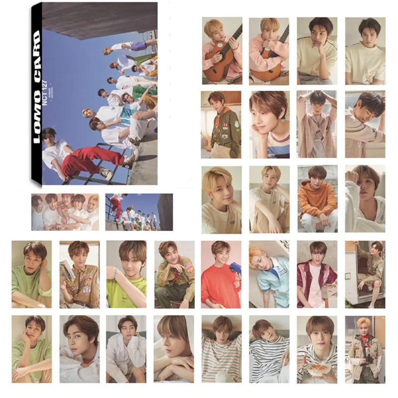 

30Pcs/set NCT127 NCT DREAM Lomo Cards Poster Self Made Paper Photo Cards Fans Gift Collection
