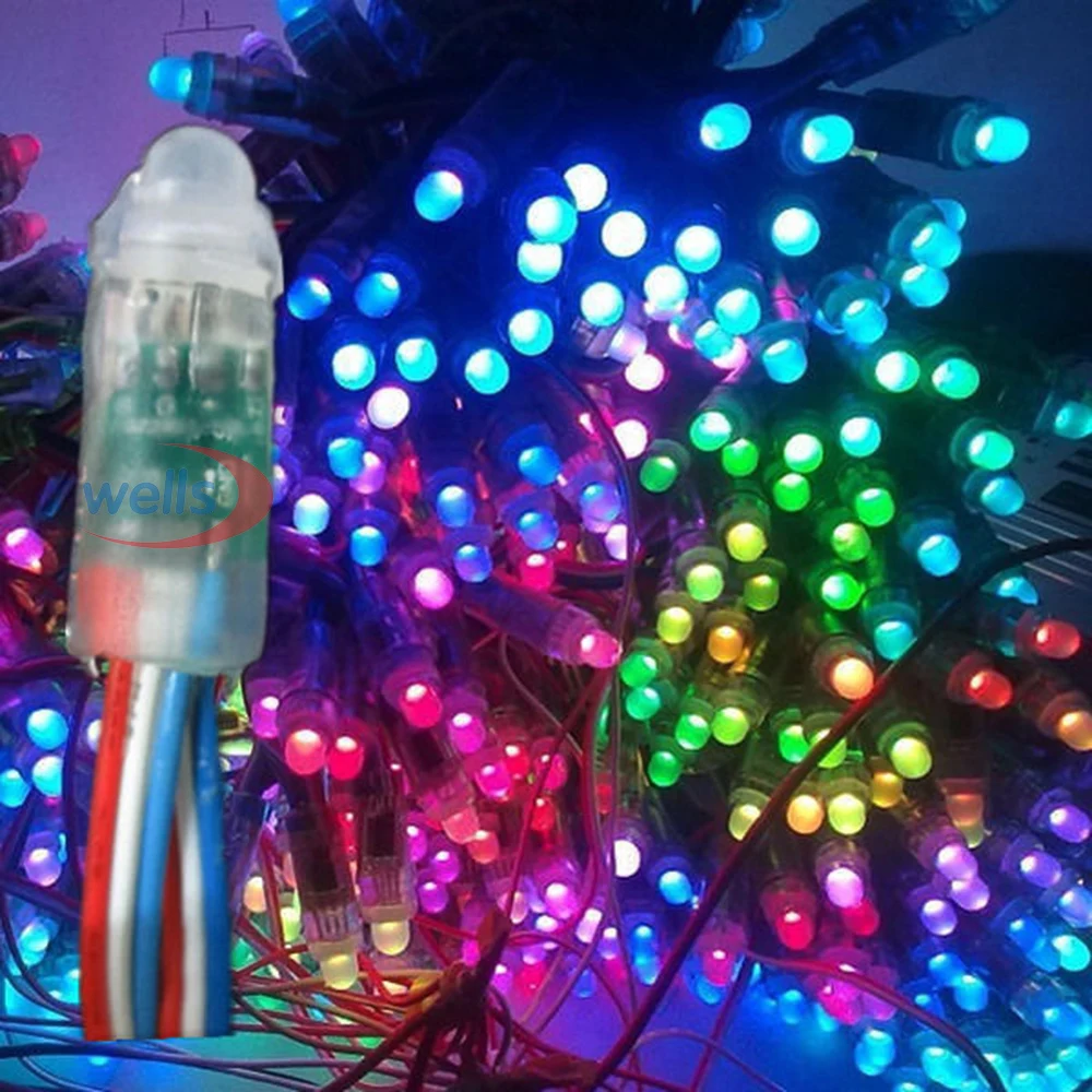 US $12.00 50pcs String WS2811 Waterproof Module 5V Pixel RGB Bead Addressable LED Module Light String IP68
