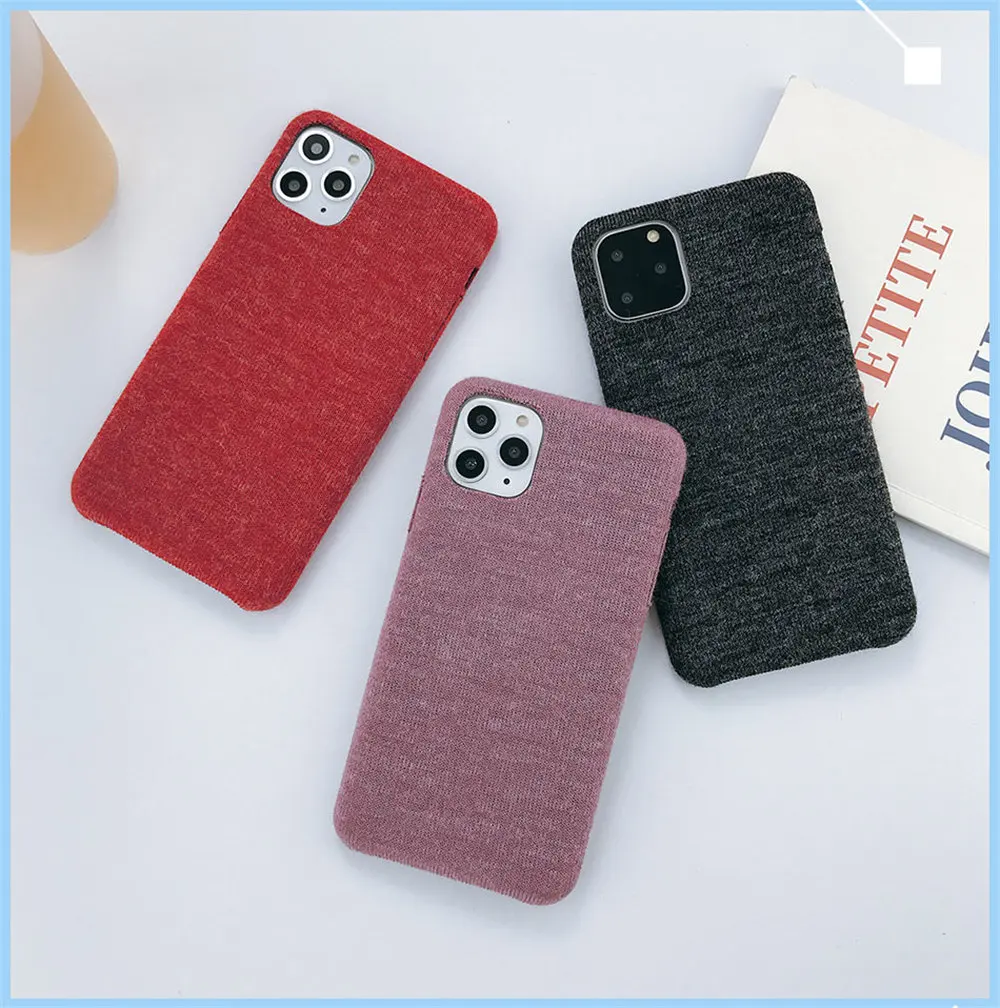 Чехол Lovebay с текстурой ткани для iPhone 11 Pro X XR XS Max 7 8 6 6s Plus 11, мягкие чехлы для телефонов, ПУ, задняя крышка, карамельный плюшевый чехол