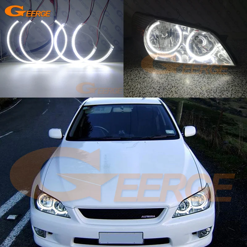 

For Toyota Altezza Gita (Japan) 1998-2005 Excellent led angel eyes Ultrabright illumination smd led Angel Eyes Halo Ring kit