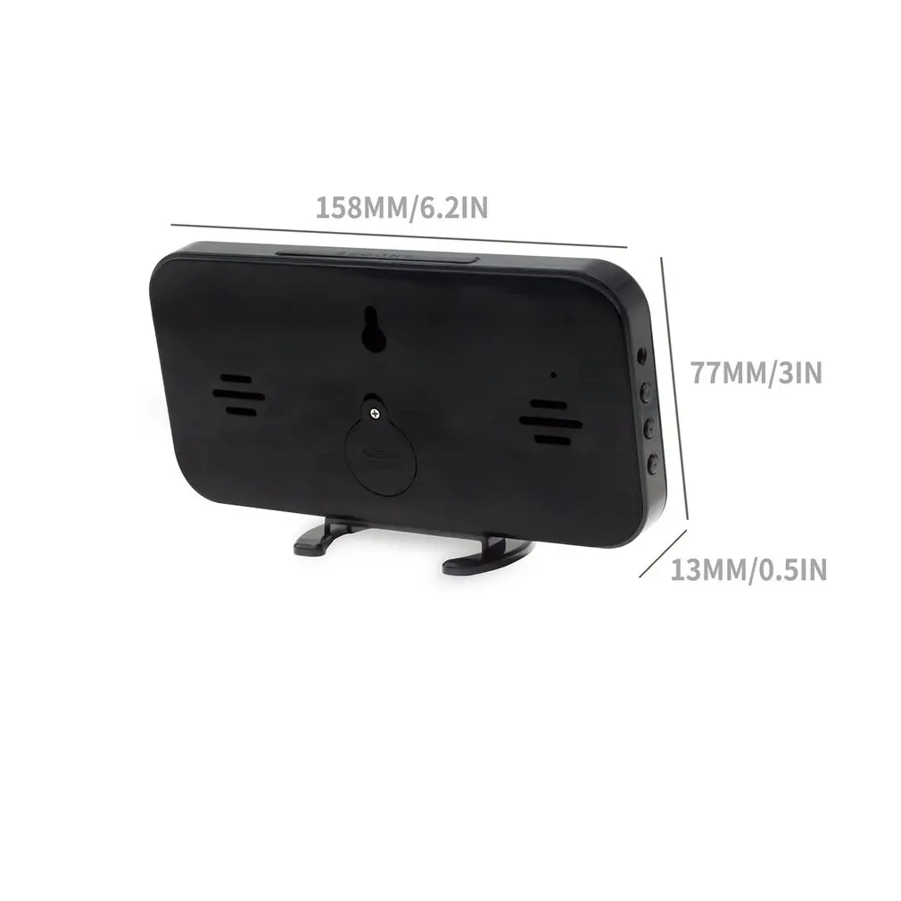 Цифровой светодиодный Будильник, Повтор времени, ночной светодиодный стол, 2 USB порта зарядки для iphone, Androd, телефон, будильник, зеркальные часы