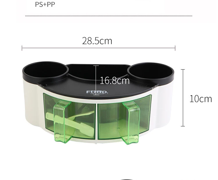 Multi-function Seasoning Box Home Cumin Yellow Bean Pepper Salt Kitchen Storage Box Multi-function Solid Seasoning Box Crocks
