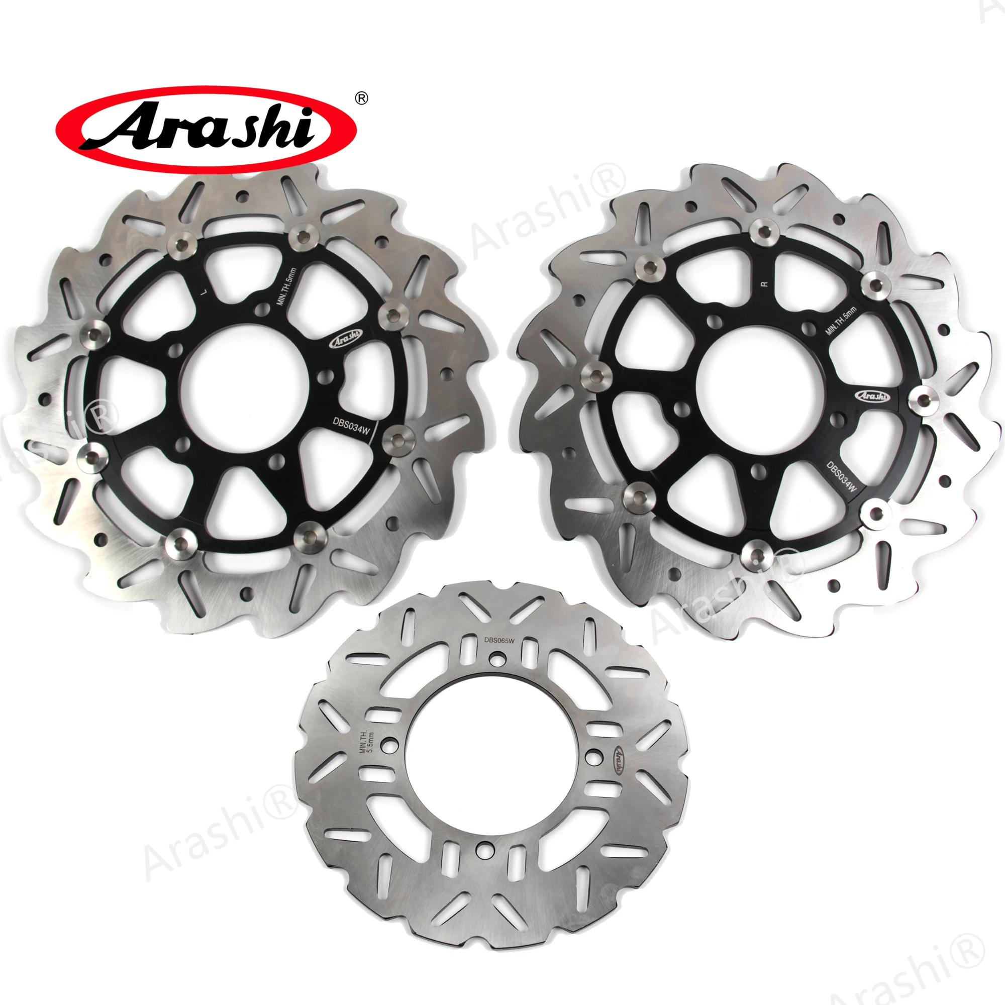 Arashi 1 комплект для KAWASAKI Z750/Z750 ABS 2007-2012 ЧПУ передние и задние дисковые тормоза диски тормозные Z 750 2007 2008 2009 2010 2011 2012