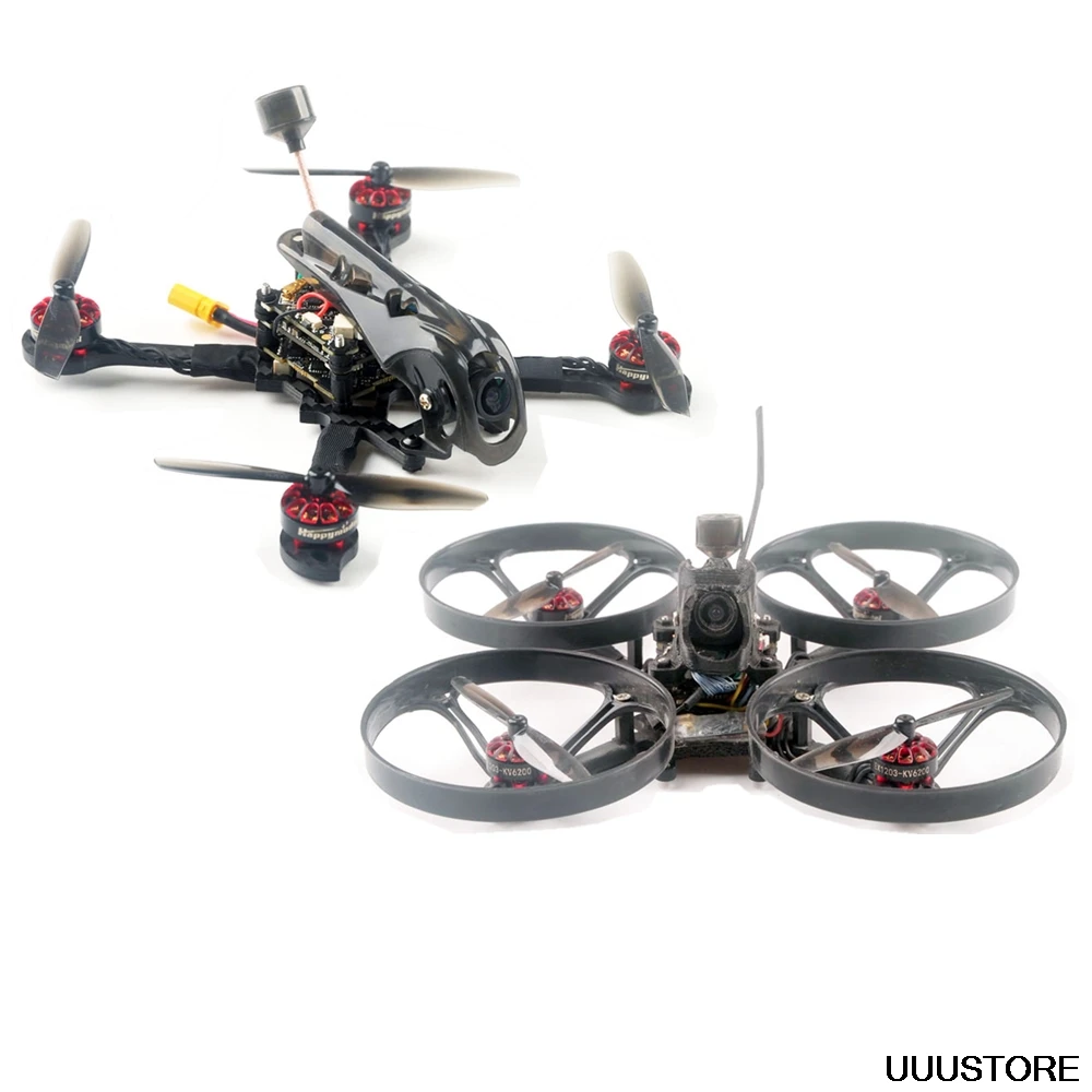 Happymodel личинка X HD 125 мм F4 2-3S зубочистка HD Whoop HD 2в1 FPV гоночный Дрон BNF w/Caddx детская черепаха