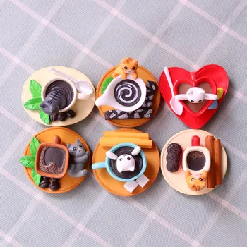 

BAIUFOR 3PCS Teacup Cat Sweet Kitten Mini Figures Toy Fairy Garden Miniature Doll Home Decoration Accessories Modern Friend Gift