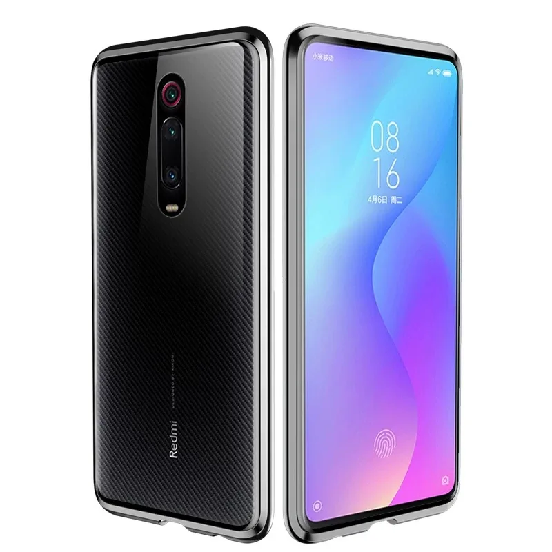 Магнитный чехол для Xiao mi Red mi K20 Pro Note 8 Note 7, чехол для Xiaomi mi A3 Lite mi 9 SE CC9 A2 6X, переднее заднее закаленное стекло
