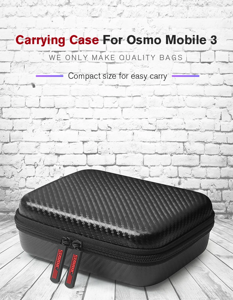 STARTRC DJI Osmo Mobile 3 водонепроницаемый PU Сумка/нейлоновый мини чехол для переноски для DJI Osmo Mobile 3 Аксессуары