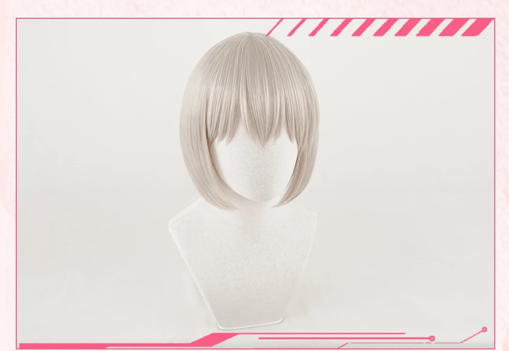 AniHut Aoba Moca Wig Game BanG Dream! Cosplay Wig Synthetic Griege Women Hair Anime BanG Dream Cosplay Aoba Moca Costume