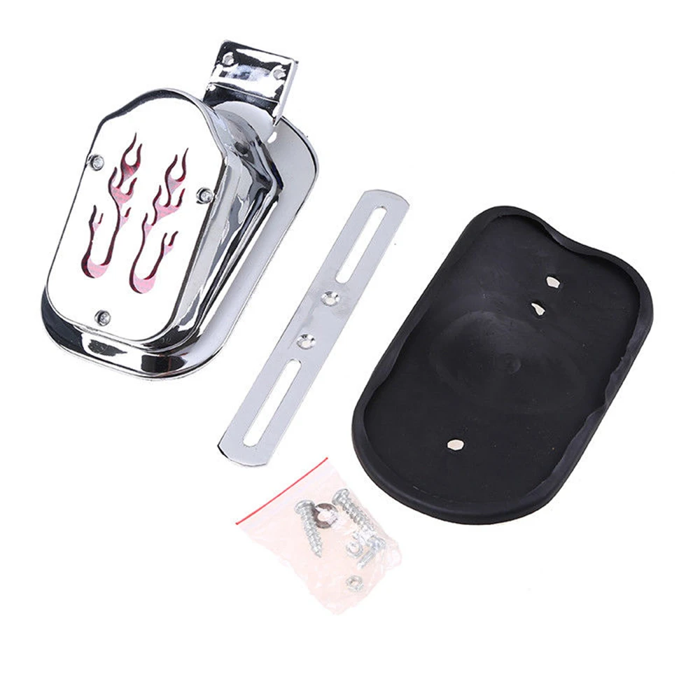 Aftermarket Free Shipping Motorcycle Parts 12v Flame Brake Tail Light