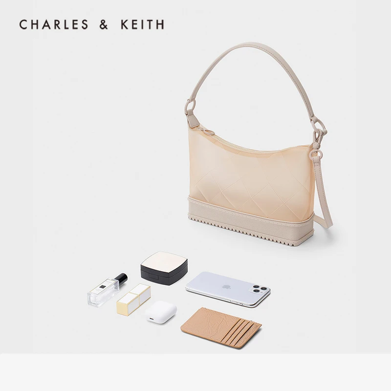 CHARLES＆KEITH New Arrival for Autumn 2021 CK2-20781606 Women's transparent  large-capacity shoulder bag