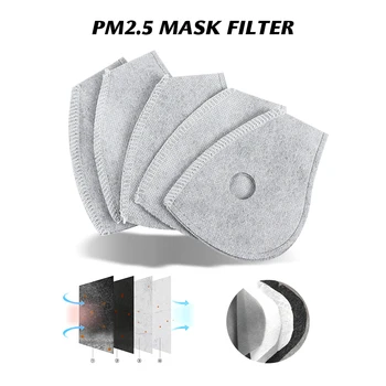 

5/10/20/50pcs 4 Layer Activated Carbon Cycling Mask Mouth Face Mask Filter Set Insert Dustproof Health Care Supplies