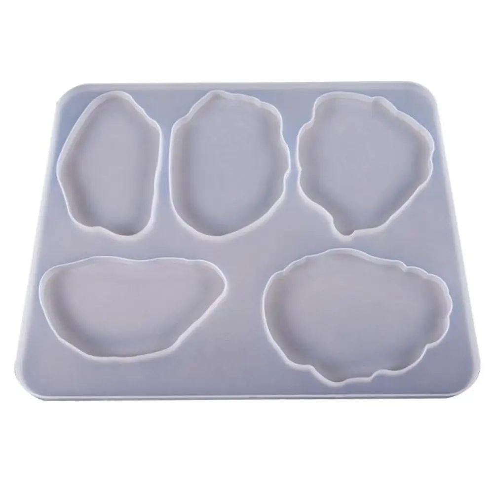 

New Silicone Resin Molds Irregular Coasters Mould For Jewelry Making DIY Crystal Glue Craft
