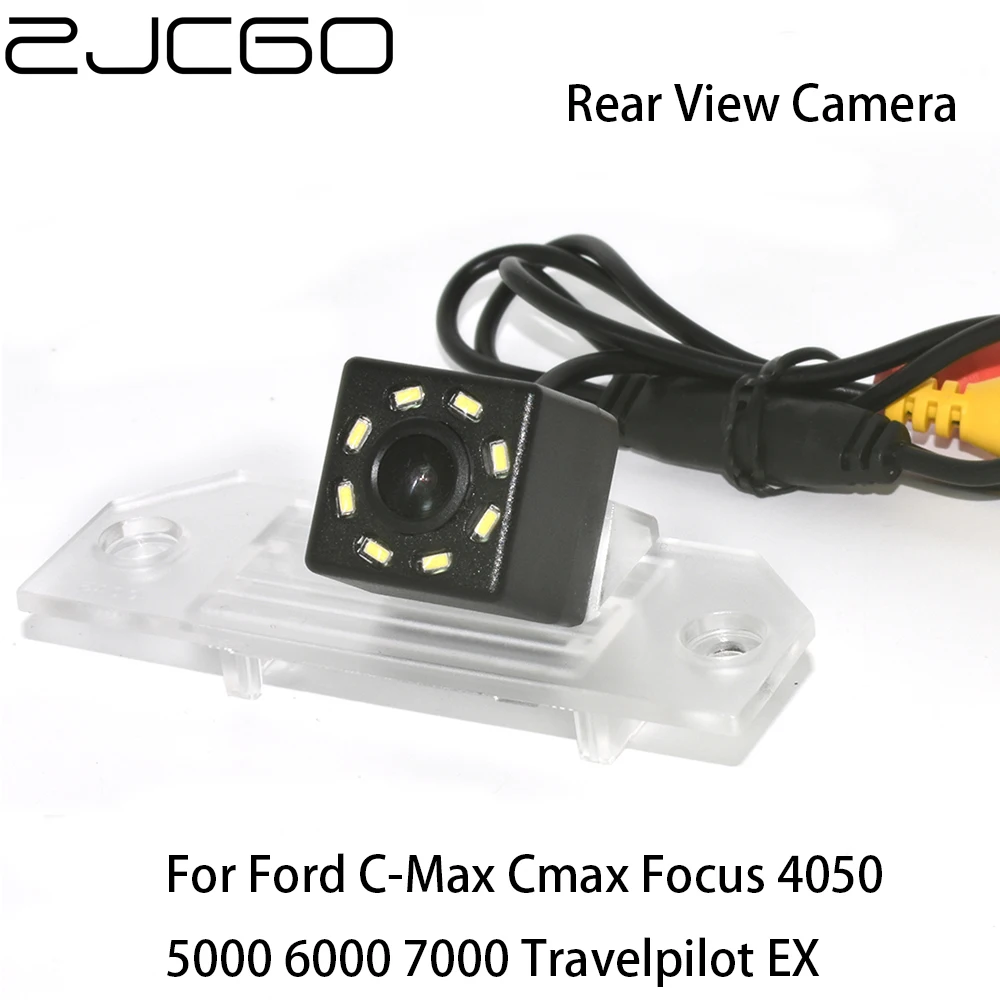 

ZJCGO CCD Car Rear View Reverse Back Up Parking Waterproof Camera for Ford C-Max Cmax Focus 4050 5000 6000 7000 Travelpilot EX