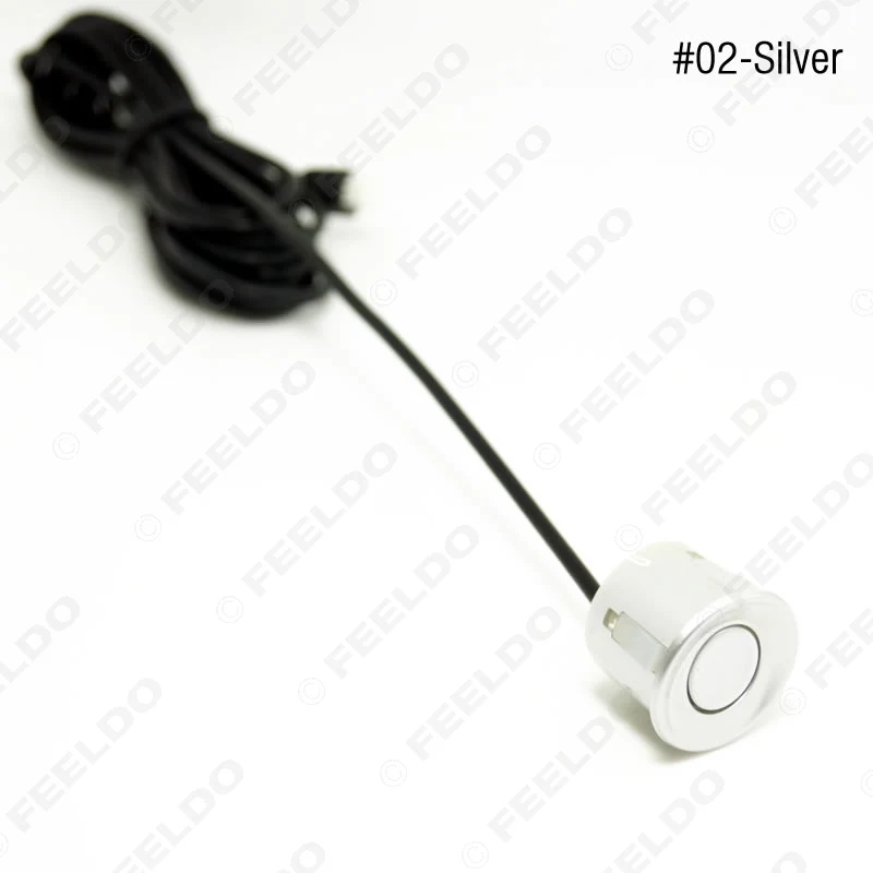 Silver FEELDO 1 компл. Автомобильный 8 сенсор s/18,5 мм камера/монитор спереди и сзади двойной вид парковочный датчик резервная радар система - Название цвета: Silver