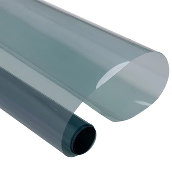 

SUNICE 130x800cm Car Window Tint 70%VLT Light Transmission Blue Tinting for Car Adhesive Ceramic Film Car Window Sun Shade Cover