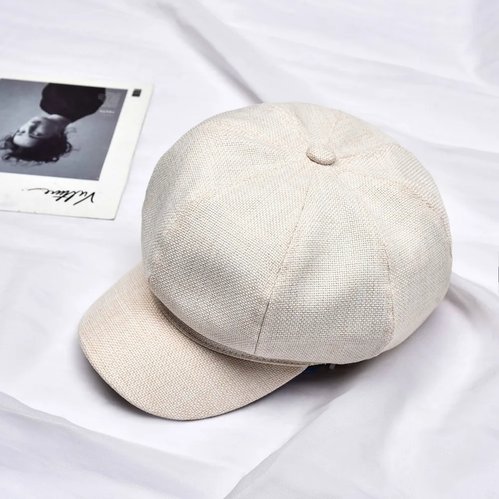 Береты восьмиугольная шапка мужская и wo Мужская весенняя и осенняя британская стильная тонкая модная шапка дикая Новинка