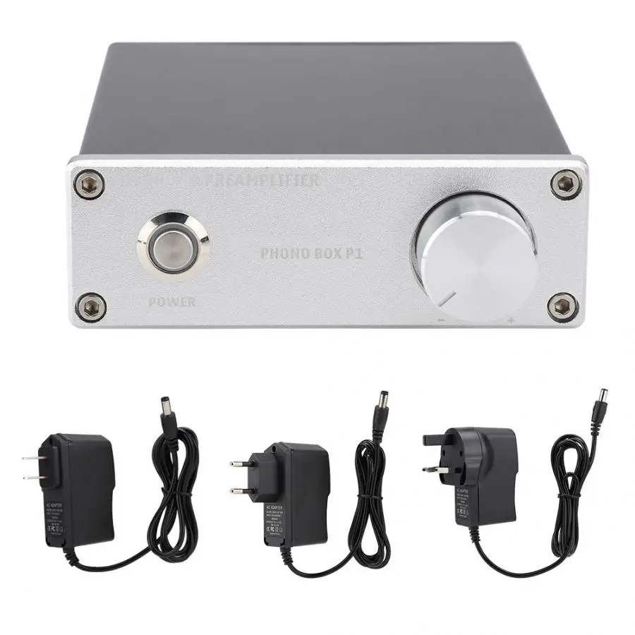 Позолоченный для RCA входного выхода PHONO BOX P1 мм усилитель проигрывателя записи 110-240V NJM2068M чипсет стабильная передача