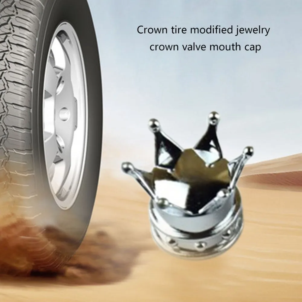 Практичный автомобильный Стайлинг Bling Crown автомобильные колеса шины Клапан Пылезащитный Колпачок s авто мотоцикл Стразы крышка обода шины колпачок