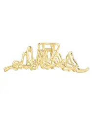 2 Color Shark Shape Metal Hairclip Geometric Personality Niche Temperament Back Clip Hair Accessory Female Fixed Hairstyle