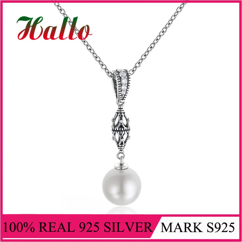 

925 Sterling Silver Jewelry Pendants Jewelry Trendy Nature Pearl Austrian Crystal Earrings Wedding For Women Gift