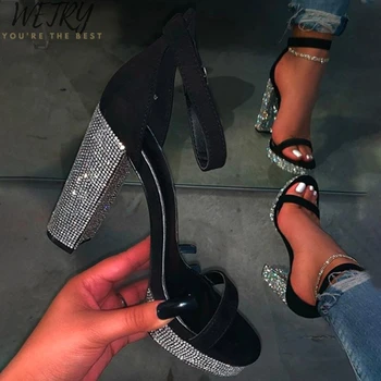 

Women Summer Sandals Bling Woman Ladies Buckle Slingbacks Open Toe Sandals Feamle Fashion Casual Platform Shoes 2020