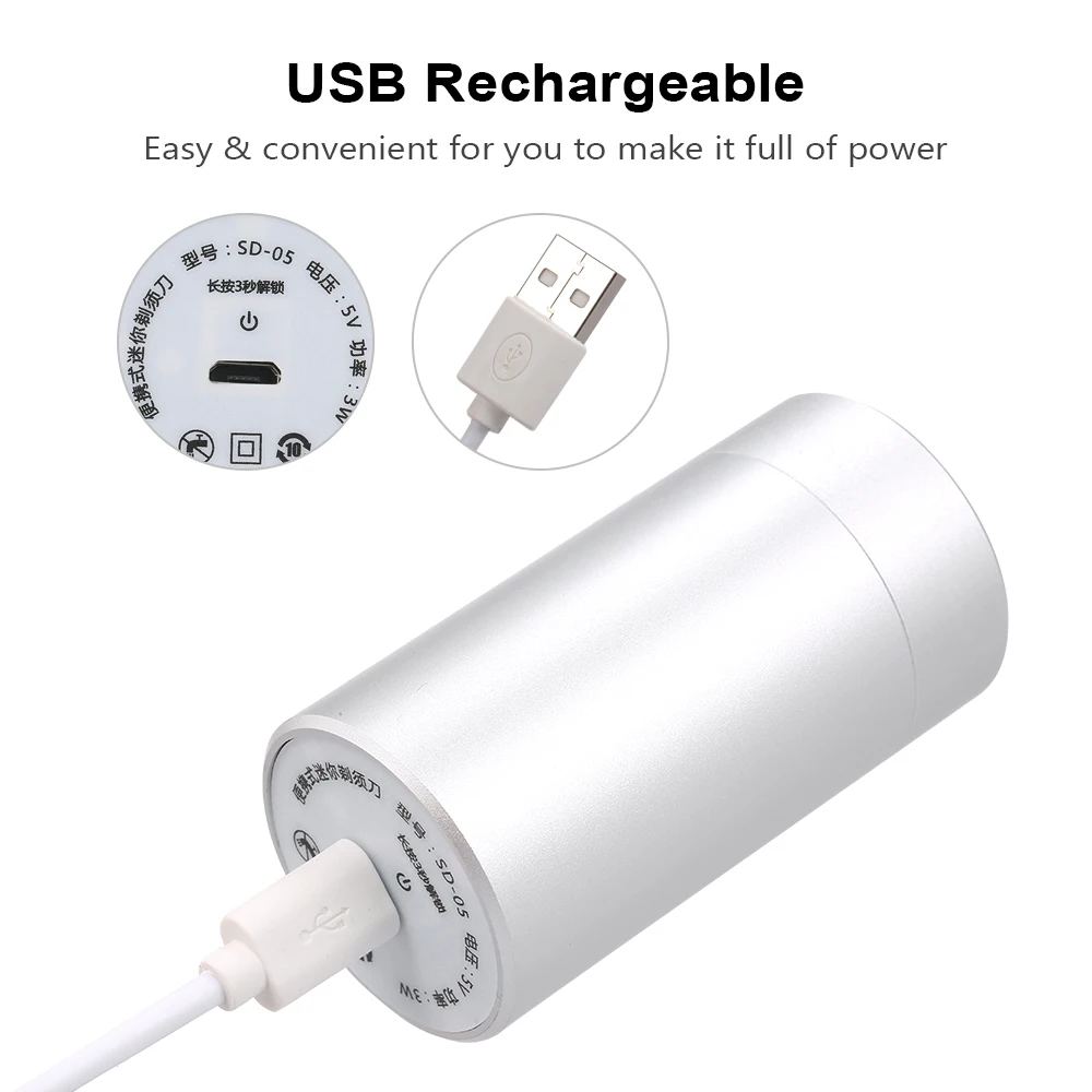 Мини электрическая бритва для лица Бритва для мужчин USB Перезаряжаемый мини триммер для бороды инструмент для бритья для ежедневного использования и путешествий