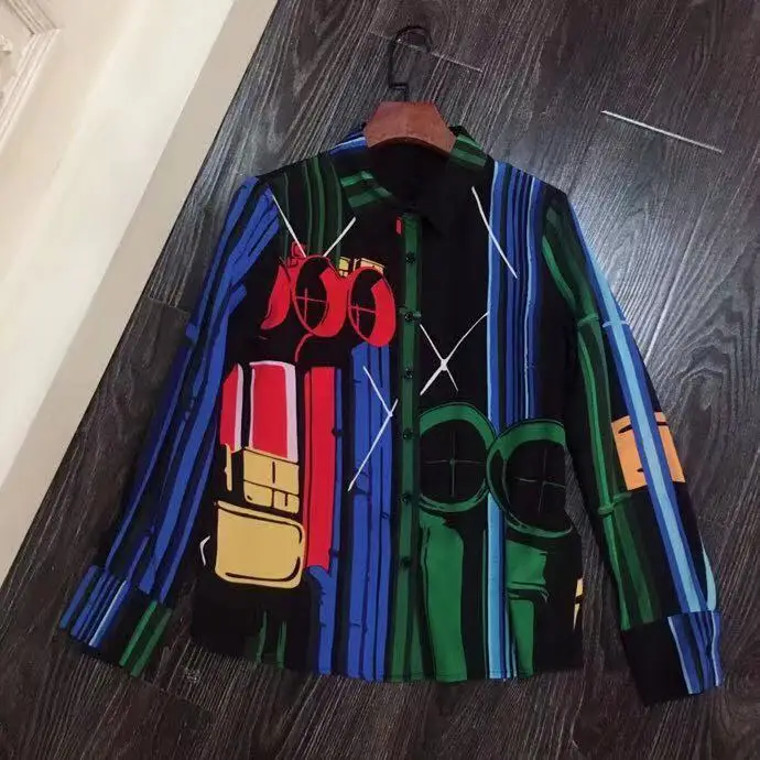 AH11250, модные женские блузки и рубашки,, Подиумные, Роскошные, известный бренд, Европейский дизайн, вечерние, стильная женская одежда
