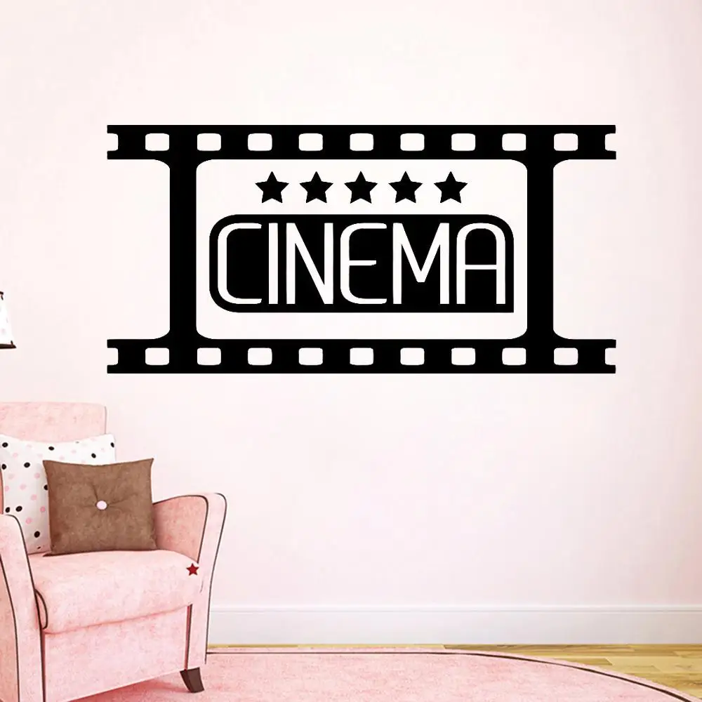 Vintage Cinema Wall Decal Film Strip Video Movie Vinyl Sticker Home Theater  Decor Living Room Bedroom Decal Self Adhesive joy187 - AliExpress