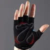ROCKBROS Half Finger Cycling Gloves Breathable Shockproof MTB Mountain Bike Gloves Mens Outdoor  Bicycle Riding Mittens 4