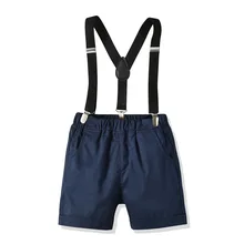 19 летние джентльменские подтяжки для маленьких мальчиков; комплект со штанами; детская одежда; шорты; комплект из двух предметов