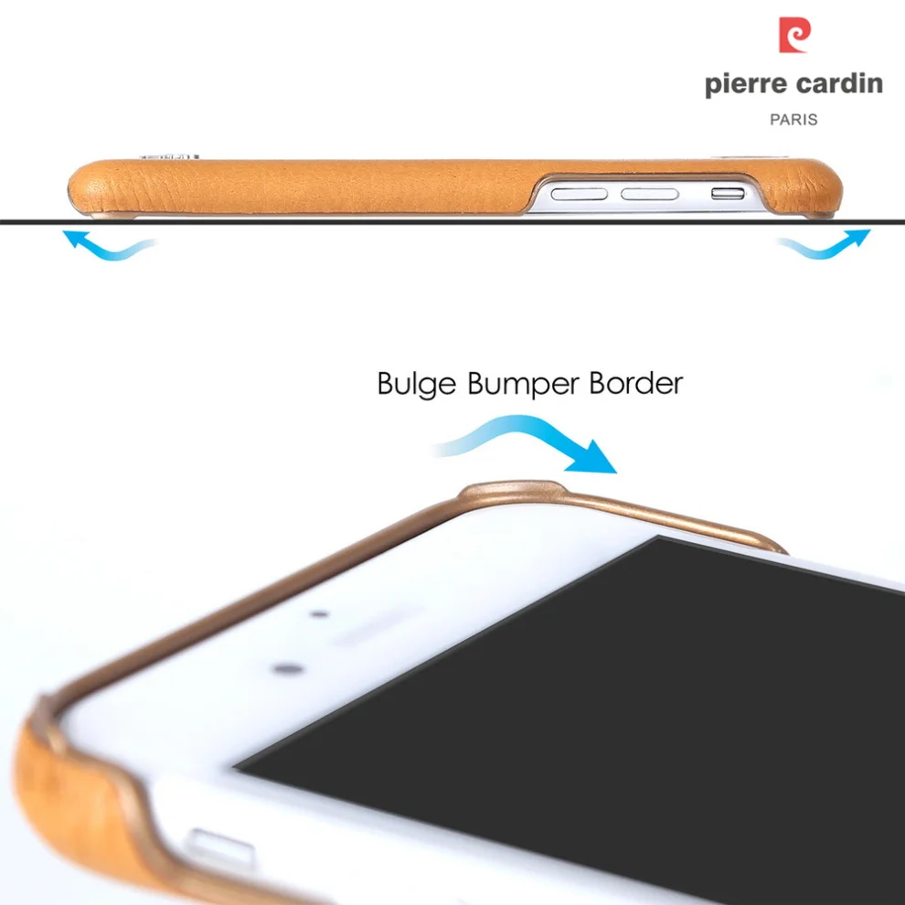 Металлический чехол с логотипом Пьера кардина из натуральной кожи для iPhone 8 7/Plus, Роскошный Жесткий чехол для телефона чехол для iPhone 7 8Plus