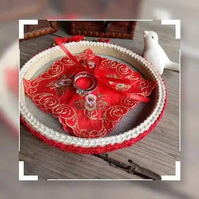Ручной работы для свадебной фотосессии на кольцо коробка для кольца - Цвет: 3