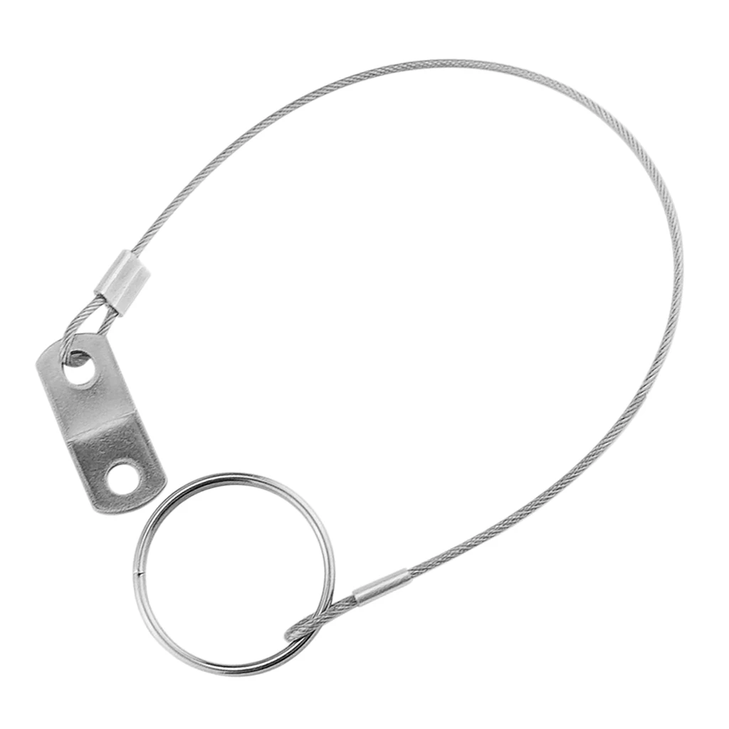 316 Stainless Steel Quick Release Pin Lanyard for Boat Deck Hinge 300mm