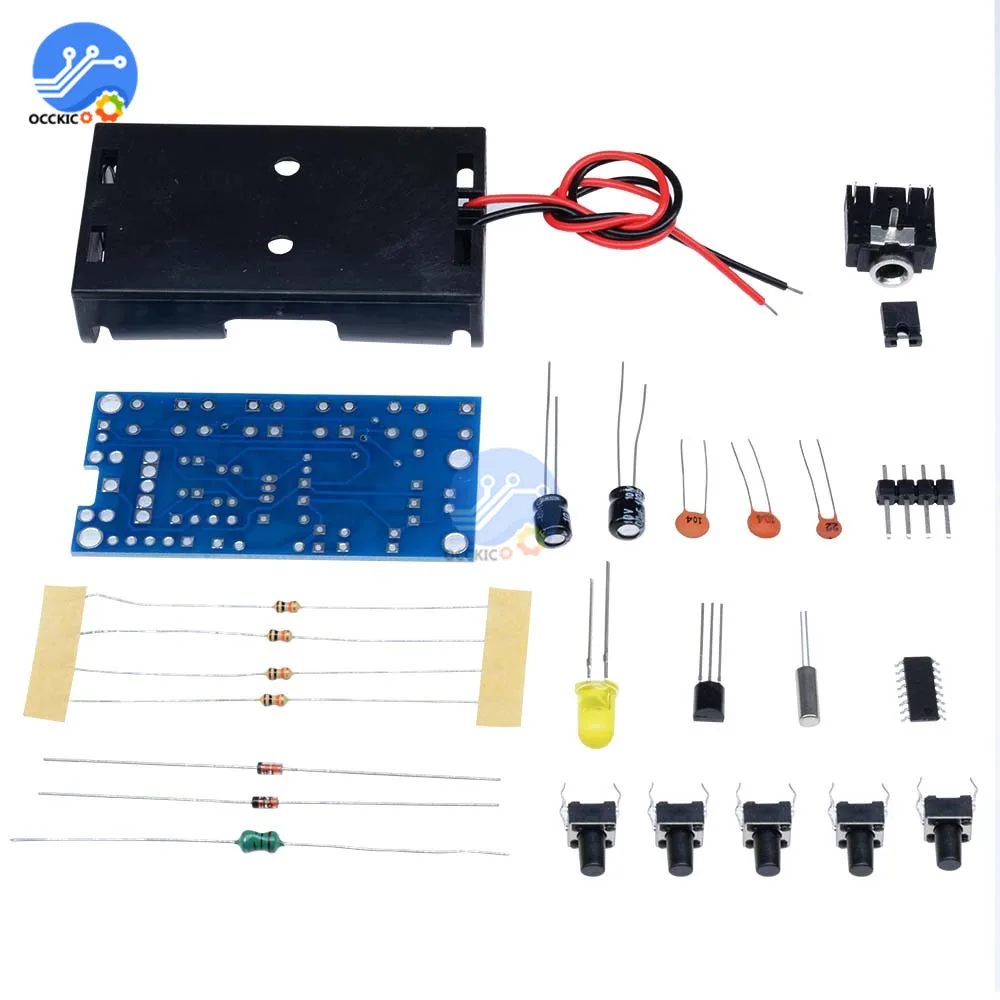 Мини беспроводной стерео FM радио комплект 76-108 МГц FM приемник модуль PCB FM DIY электронные комплекты 76 МГц-108 МГц DC 1,8 в-3,6 В