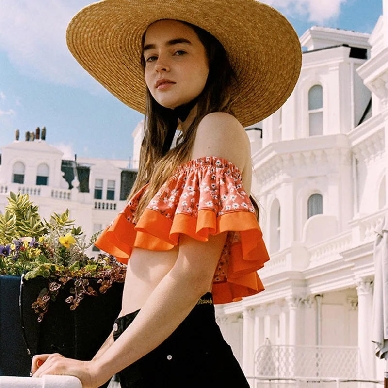 

Bathing Suit Women's Sexy Split Type Holiday Bubble Hot Spring GIRL'S Summer Tube Top Swimming Suit High-waisted Triangular Bath