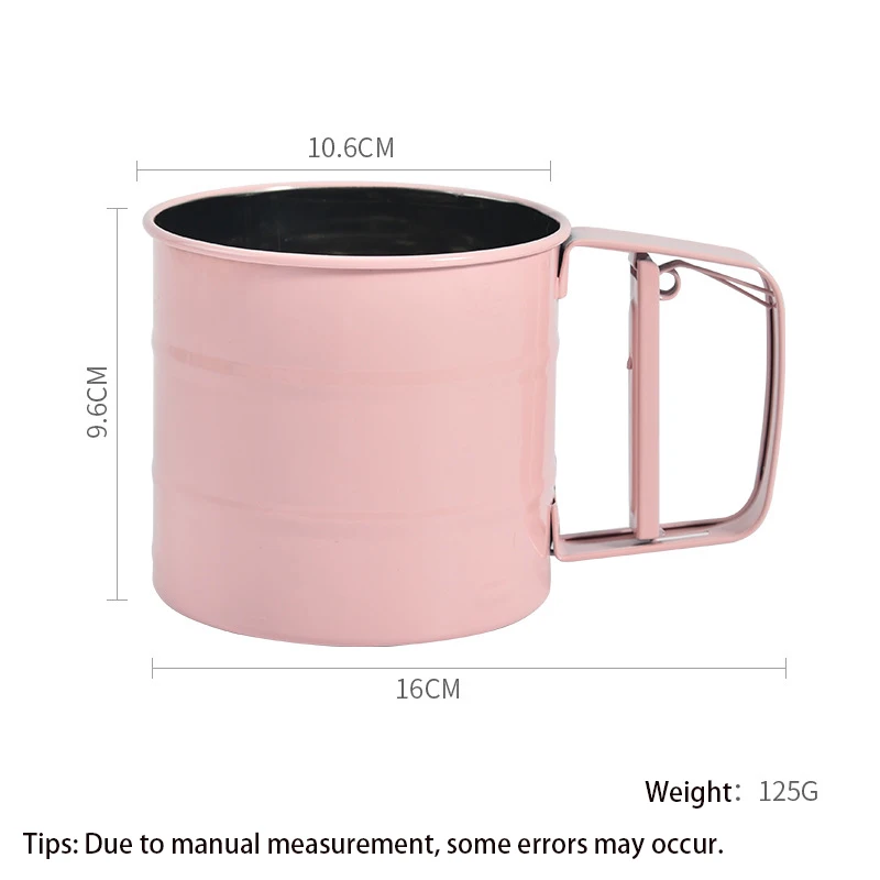 Stainless Steel Flour Sifter Home Kitchen Baking Pastry Tools Icing Sugar Bake Handheld Shape Flour Sifter Bakery Tools