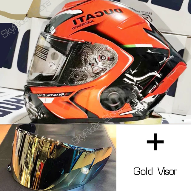 Full Face Motorcycle Helmet X14 Red Du 