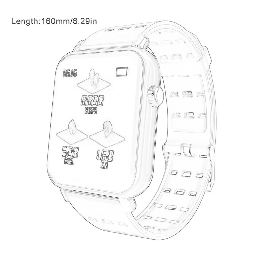 1,3 дюймов Bluetooth Смарт-часы для мужчин и женщин модные Смарт-часы HR кровяное давление фитнес-трекер для измерения сердечного ритма Смарт-браслет