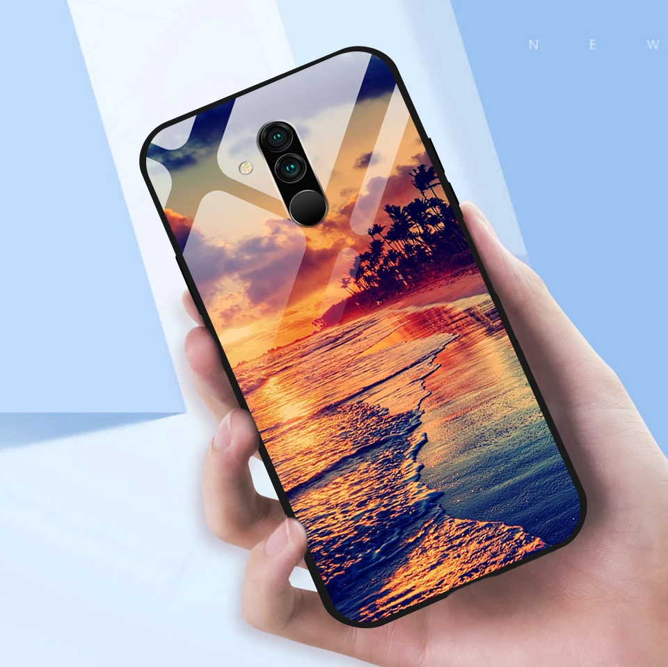 Для huawei mate 20/20 Lite/20 Pro закаленное стекло покрытие края из ТПУ чехол для телефона huawei Honor Magic2 полная защита жесткий корпус